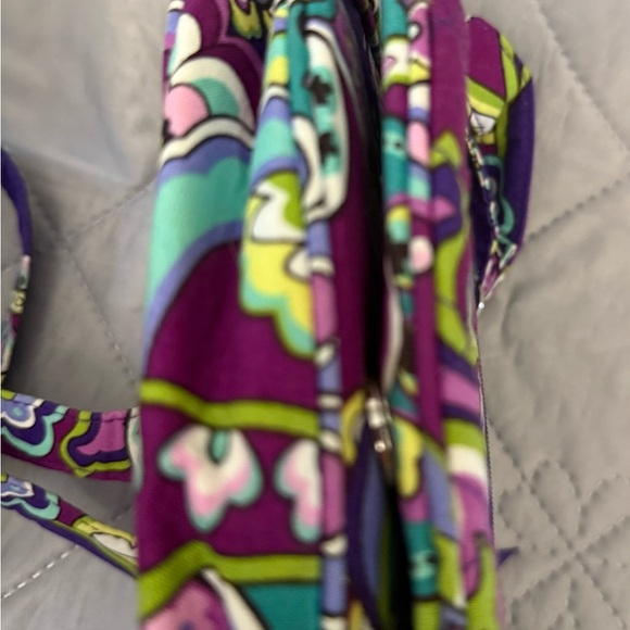 Vera Bradley Crossbody Saddle Purse/Bag In Heather Pattern - Picture 5 of 9